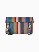 Borsa mini a tracolla donna in pelle martellata beige righe multicolor - Gallo 1927 - Official Online Shop