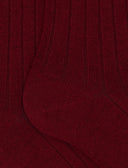 Calze corte uomo lana rosse a coste tinta unita - Gallo 1927 - Official Online Shop