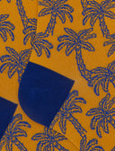 Calze lunghe donna cotone fantasia palme giallo - Gallo 1927 - Official Online Shop