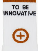Calze corte unisex in spugna di cotone bianco Gallo pharmacy con scritta "to be innovative" - Gallo 1927 - Official Online Shop