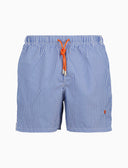 Boxer mare uomo fantasia seersucker blu - Gallo 1927 - Official Online Shop