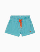 Boxer mare bambino fantasia seersucker azzurro - Gallo 1927 - Official Online Shop