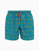 Boxer mare uomo fantasia palme azzurro - Gallo 1927 - Official Online Shop