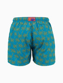 Boxer mare uomo fantasia palme azzurro - Gallo 1927 - Official Online Shop