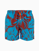 Boxer mare uomo fantasia fiori azzurro - Gallo 1927 - Official Online Shop