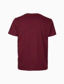 T-shirt girocollo uomo cotone tinta unita bordò con taschino seersucker - Gallo 1927 - Official Online Shop