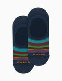 Unisex blue light cotton invisible socks with multicolor stripes