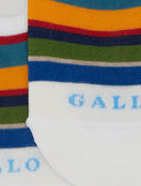Soletta unisex cotone righe multicolor bianco - Gallo 1927 - Official Online Shop