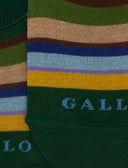 Soletta unisex cotone righe multicolor verde - Gallo 1927 - Official Online Shop