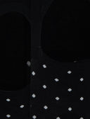 Soletta unisex cotone nero fantasia pois - Gallo 1927 - Official Online Shop