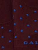 Soletta unisex cotone bordò fantasia pois - Gallo 1927 - Official Online Shop
