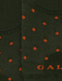 Soletta unisex cotone verde fantasia pois - Gallo 1927 - Official Online Shop