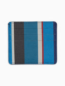 Porta carta di credito unisex in pelle martellata righe multicolor blu - Gallo 1927 - Official Online Shop