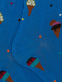 Calze lunghe uomo cotone fantasia gelati azzurro - Gallo 1927 - Official Online Shop