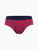 Slip intimo uomo cotone fantasia palme rosso - Gallo 1927 - Official Online Shop