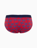 Slip intimo uomo cotone fantasia palme rosso - Gallo 1927 - Official Online Shop