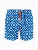 Boxer mare uomo fantasia rombi blu - Gallo 1927 - Official Online Shop