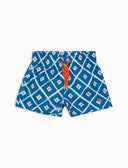 Boxer mare bambino fantasia rombi blu - Gallo 1927 - Official Online Shop