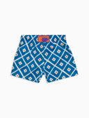 Boxer mare bambino fantasia rombi blu - Gallo 1927 - Official Online Shop