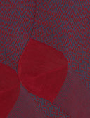 Calze lunghe uomo cotone fantasia intreccio geometrico rosso - Gallo 1927 - Official Online Shop