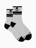 Calze corte unisex spugna di cotone bianco con scritta Gallo 1927 in contrasto di colore - Gallo 1927 - Official Online Shop