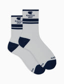 Calze corte unisex spugna di cotone bianco con scritta Gallo 1927 in contrasto di colore - Gallo 1927 - Official Online Shop