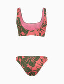 Bikini bralette donna fantasia fiori rosa - Gallo 1927 - Official Online Shop