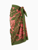 Pareo donna cotone fantasia fiori rosa - Gallo 1927 - Official Online Shop