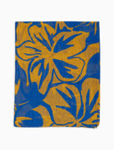 Sciarpa unisex cotone e lino fantasia fiori giallo - Gallo 1927 - Official Online Shop