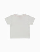 T-shirt girocollo bambino cotone tinta unita bianco con ricamo racchette - Gallo 1927 - Official Online Shop