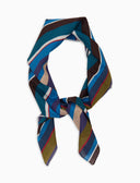 Bandana unisex cotone righe multicolor blu - Gallo 1927 - Official Online Shop