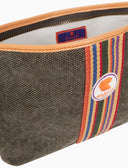 Bustina piatta unisex in canvas di cotone verde tinta unita - Gallo 1927 - Official Online Shop