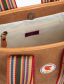 Mini tote bag donna in canvas di cotone beige tinta unita - Gallo 1927 - Official Online Shop