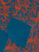 Calze corte donna cotone fantasia fiori arancio - Gallo 1927 - Official Online Shop