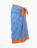 Pareo donna cotone fantasia rombi blu - Gallo 1927 - Official Online Shop