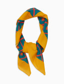 Bandana unisex cotone fantasia rombi azzurro - Gallo 1927 - Official Online Shop