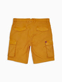 Bermuda cargo uomo cotone tinto capo tinta unita giallo - Gallo 1927 - Official Online Shop