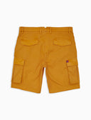 Bermuda cargo uomo cotone tinto capo tinta unita giallo - Gallo 1927 - Official Online Shop