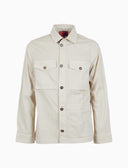 Overshirt unisex cotone tinto capo tinta unita beige - Gallo 1927 - Official Online Shop