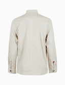 Overshirt unisex cotone tinto capo tinta unita beige - Gallo 1927 - Official Online Shop