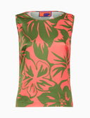 Top senza maniche donna fantasia fiori rosa - Gallo 1927 - Official Online Shop