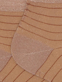 Calze cortissime donna effetto trasparenza con righina orizzontale rosa - Gallo 1927 - Official Online Shop