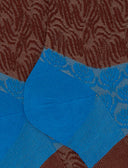Calze corte donna cotone fantasia onde e fiori di loto azzurro - Gallo 1927 - Official Online Shop