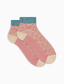 Calze cortissime donna viscosa fantasia broccato fucsia - Gallo 1927 - Official Online Shop