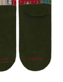 Calze corte donna cotone verde fantasia Torre di Pisa - Gallo 1927 - Official Online Shop