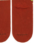 Calze corte donna cotone marrone fantasia faraglioni di Capri - Gallo 1927 - Official Online Shop