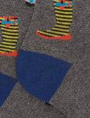 Calze lughe uomo cotone grigio fantasia stivali da pioggia - Gallo 1927 - Official Online Shop