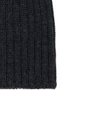 Calotta bambino lana, seta e cashmere grigia a coste tinta unita - Gallo 1927 - Official Online Shop