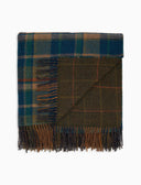 Plaid unisex double face lana verde fantasia geometrica - Gallo 1927 - Official Online Shop