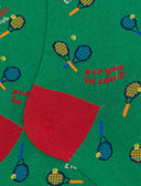 Calze lunghe uomo cotone verde fantasia tennis - Gallo 1927 - Official Online Shop